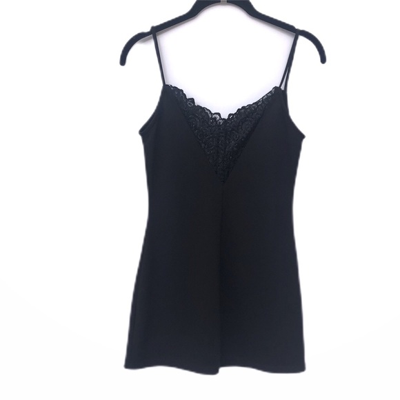 NWT Windsor Black Lace Stretchy Mini Dress - Picture 2 of 8